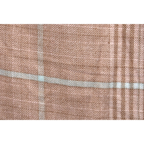 CARA NEW‎ YORK NEW $50 Plaid Fringe Rectangle Scarf in Blush OS One Size - Picture 3 of 4